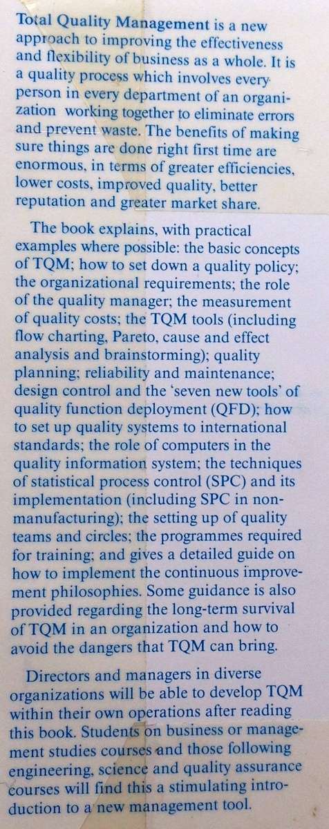 Total Quality Management - John S Oakland - Hardcover