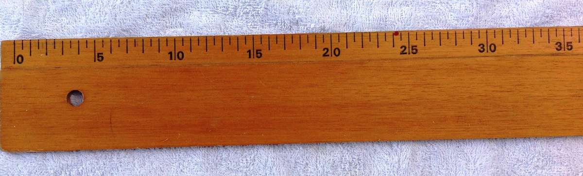 Vintage wooden blackboard or chalkboard ruler 100cm or 1 metre