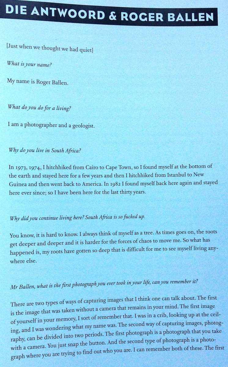 Roger Ballen - Die Antwoord - I Fink U Freeky - Hardcover - brand new book