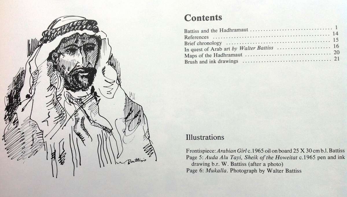 BATTISS in the Hadhramaut-sketches of Southern Arabia by Murray & Elzabe Schoonraad - signed, ltd ed