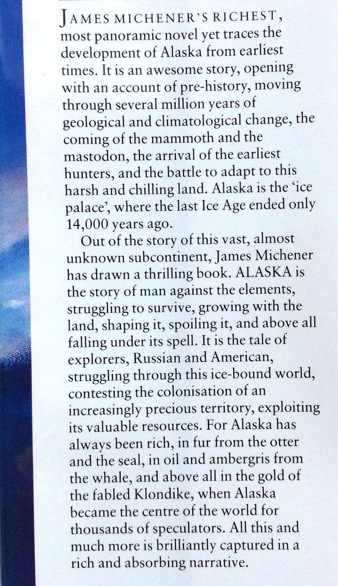 ALASKA - James A Michener - Hardcover
