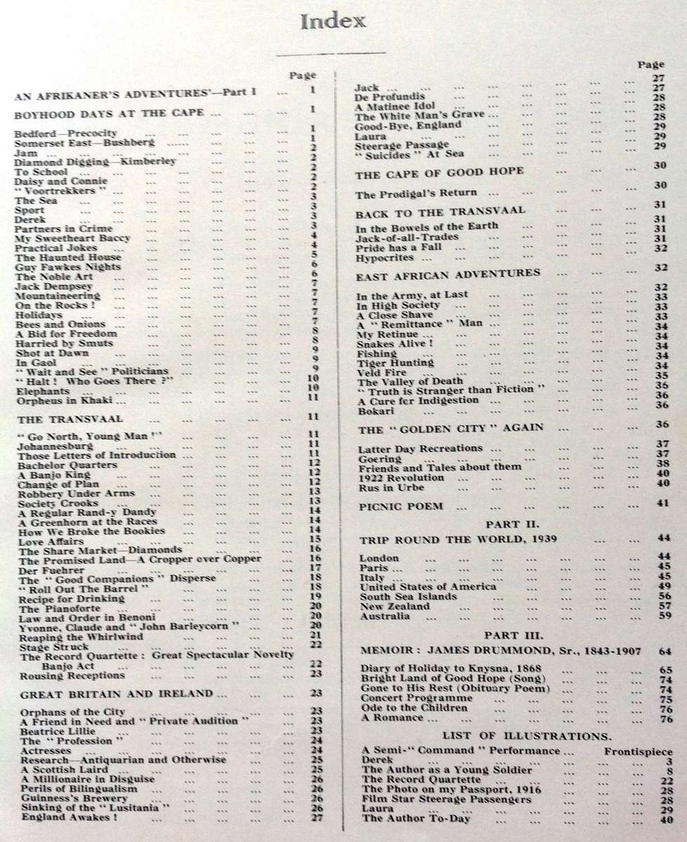 An Afrikaners Adventure and Trip Around the World - By James McC. Drummond - Hardcover