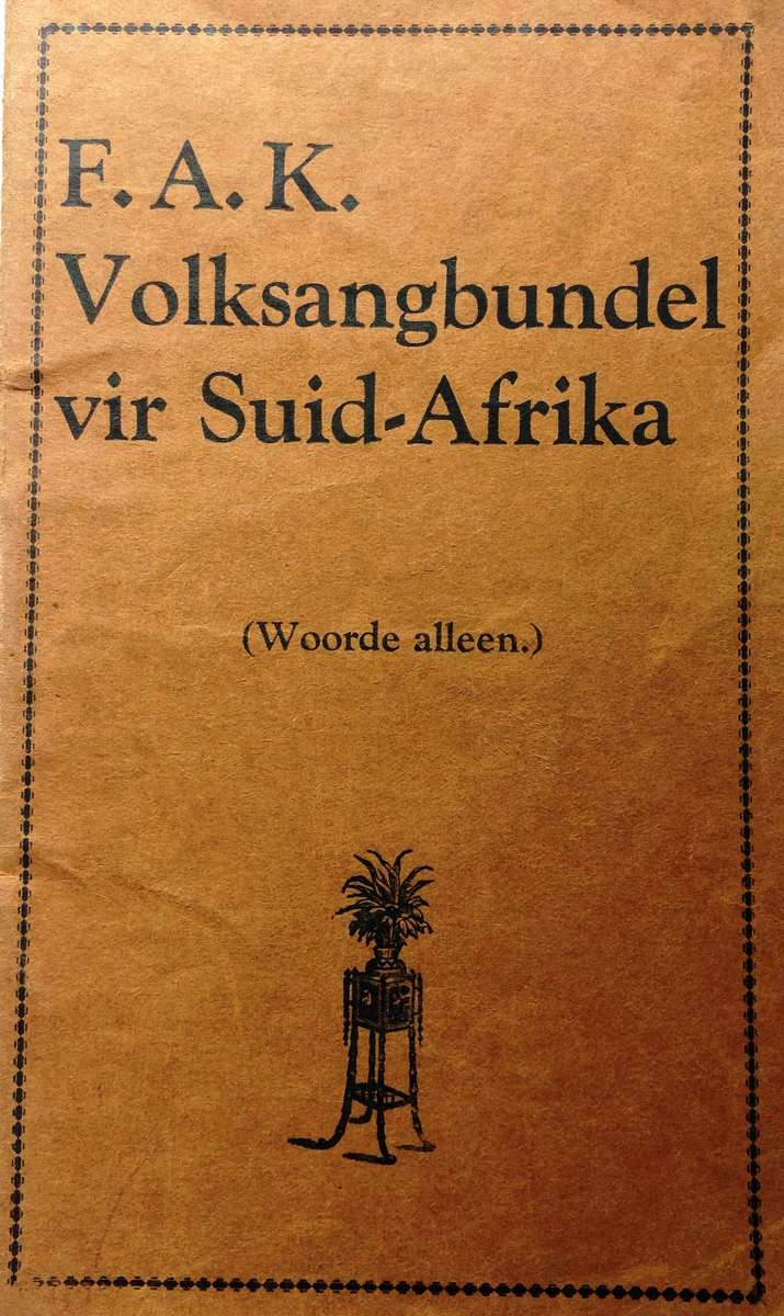 FAK Volksangbundel vir Suid-Afrika (Woorde Alleen)