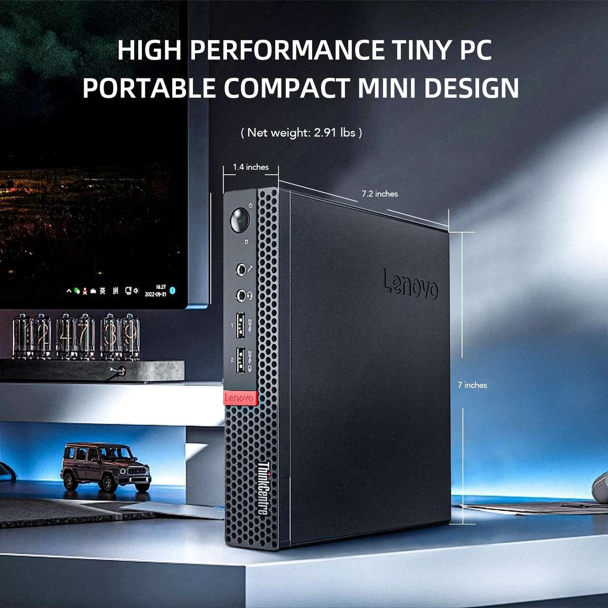 NEW!! Lenovo M710Q 7th Gen Mini PC, 8GB DDR4, Samsung 128GB SSD