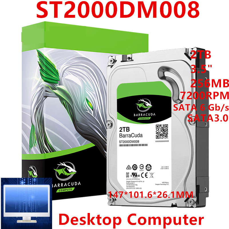 WOWOW!!! Seagate 2000GB (2TB) HDD!! 100& Health and Performance