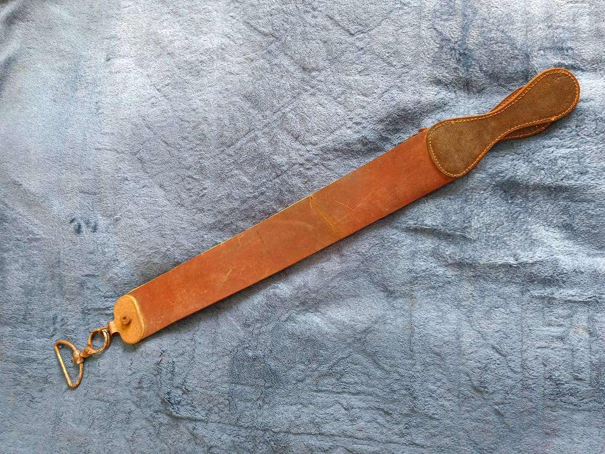 Vintage Barber Shop Cut throat Strop