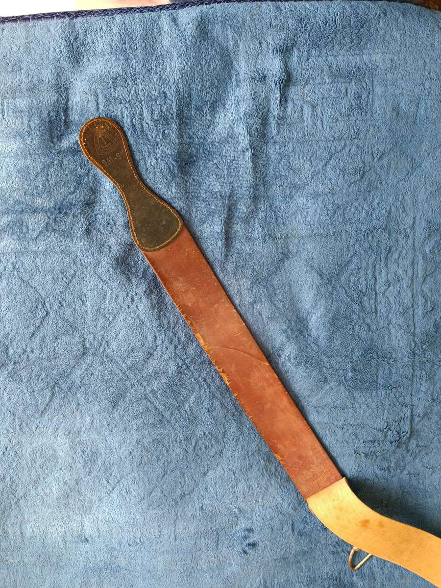 Vintage Barber Shop Cut throat Strop