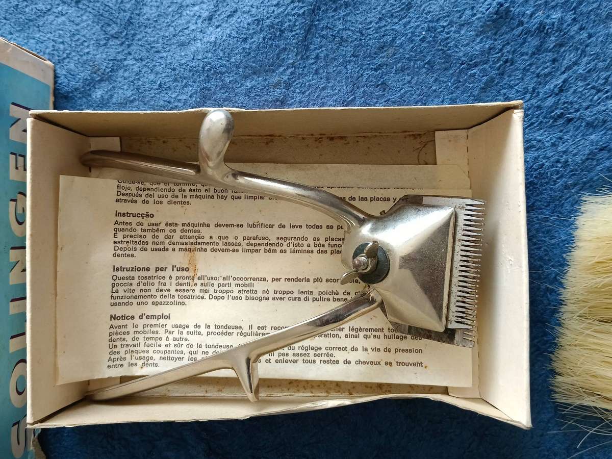 Lot of Vintage Barber Shop Items