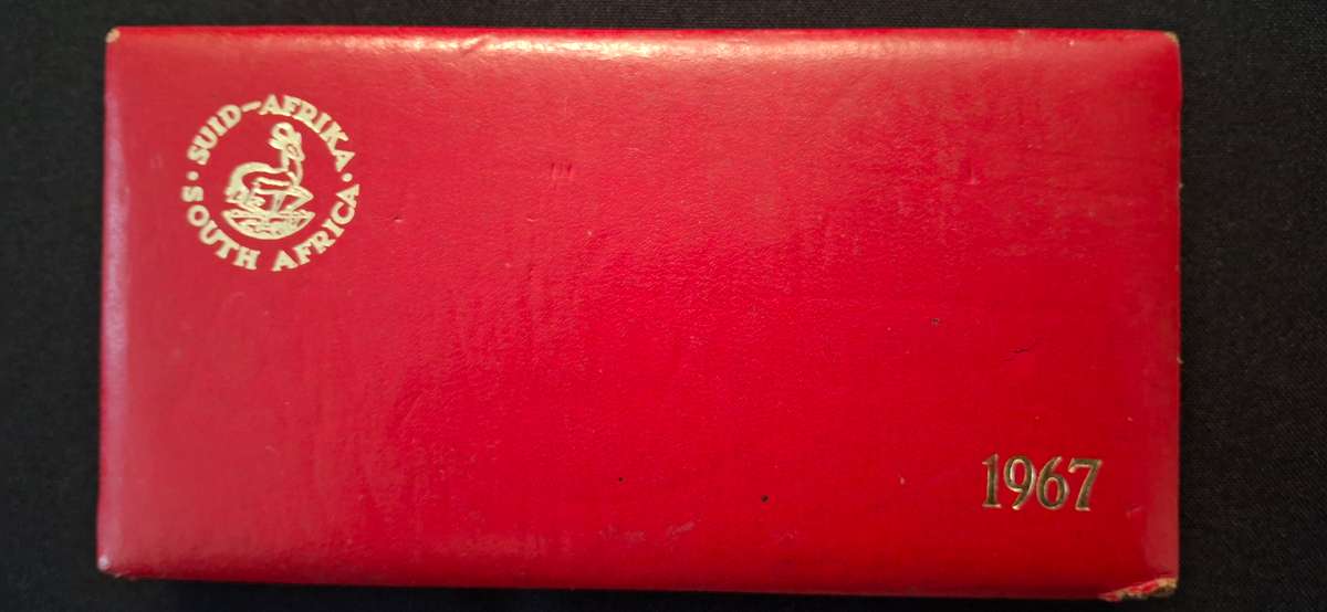 1967 RSA COMPLETE  SET WITH SOUTH AFRICA AND SUID AFRIKA COINS NO GOLD COINS