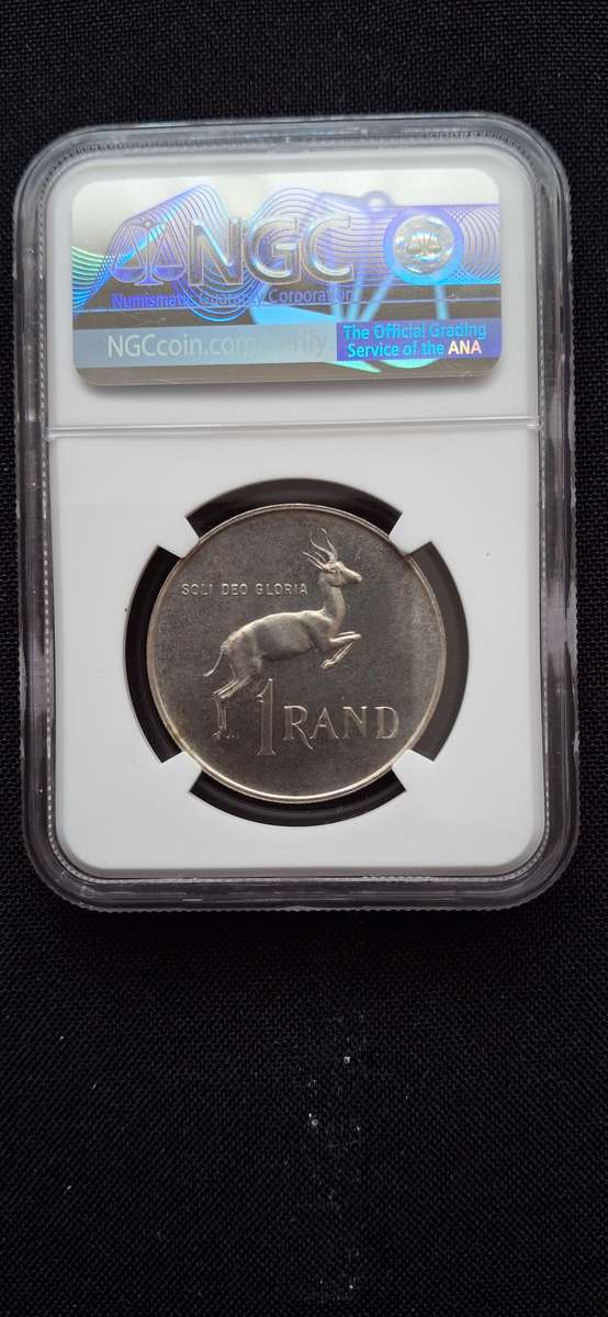 1965 RSA Silver Rand S1R English NGC PF64