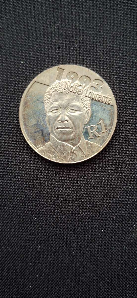 2007 RSA  Silver Rand S1R NELSON MANDELA in SA Mint Box