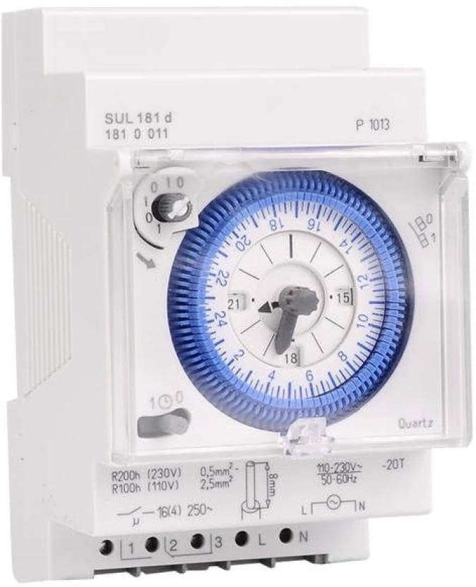 Analogue Swimming Pool Timer * Power reserve (NiMH rechargeable battery)