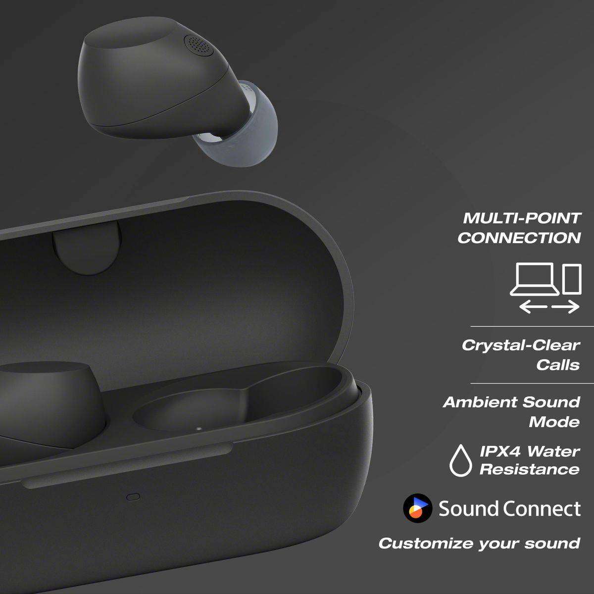 Sony WF-C710N True Wireless Earbuds - Black