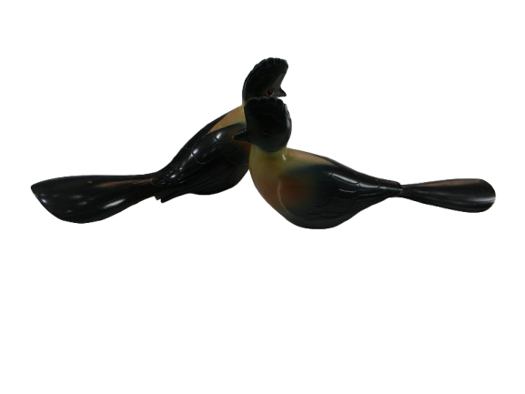 WOODEN BIRDS - THE BIRDS OF AFRICA COLLECTION - KNYSNA LOURIE Couples