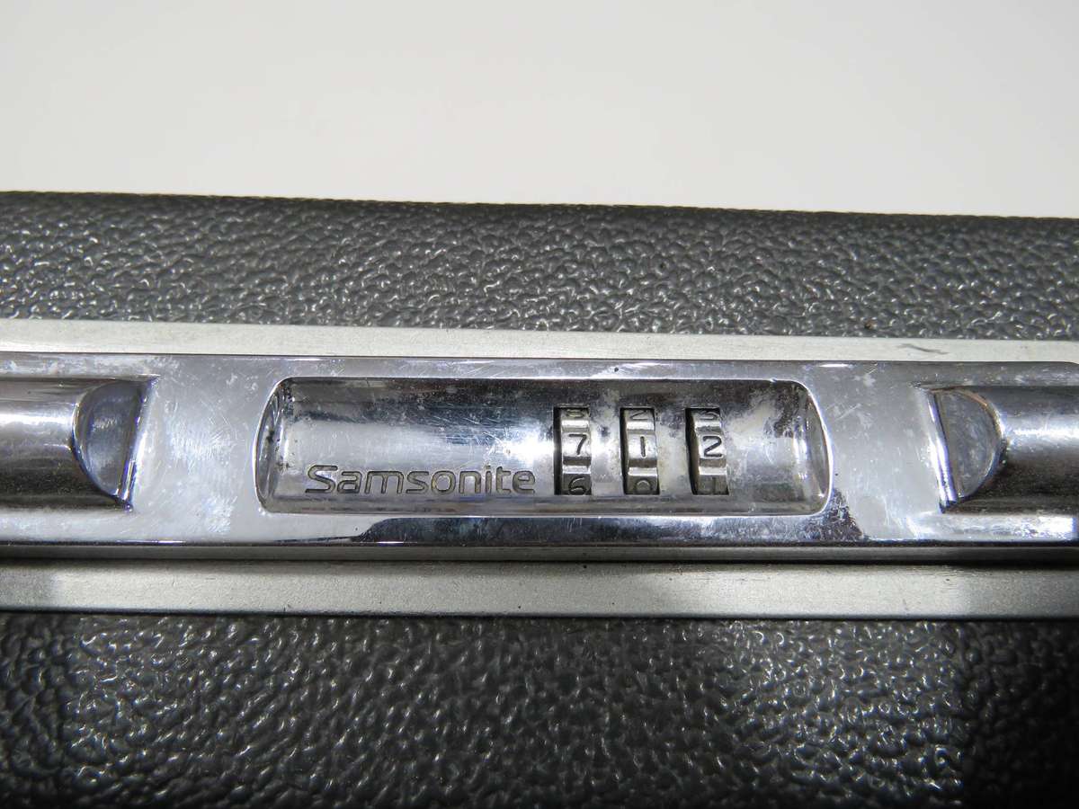 Leather-Look Executive Black Briefcase with Combination Locks for Business Travel
