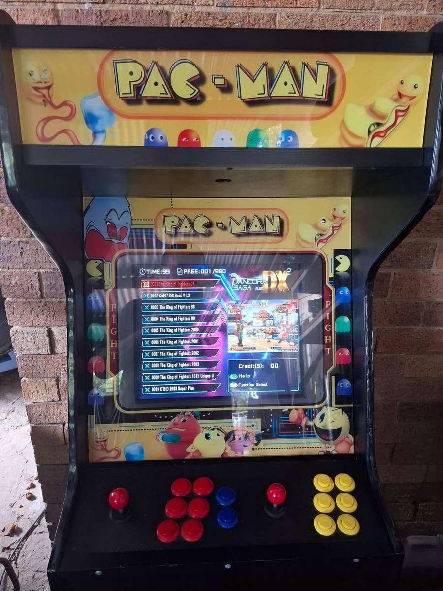 PAC-MAN THEMED ARCADE GAME  COIN OPERATED | THOUSANDS OF GAMES LOADED | LIKE NEW