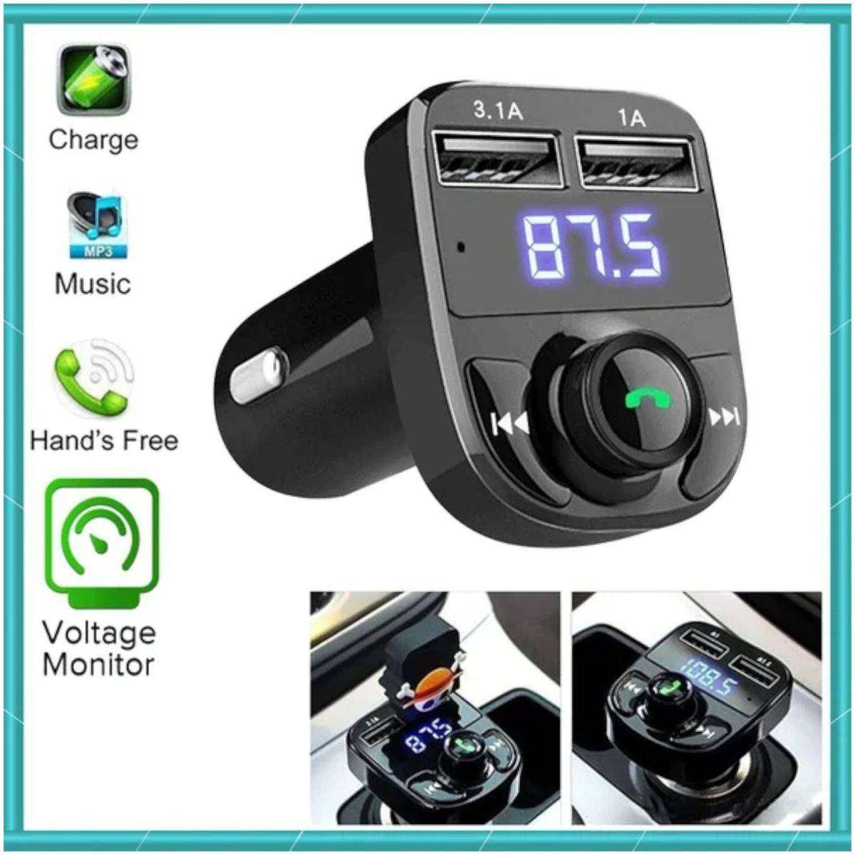 FM X8 Bluetooth Transmitter Aux Modulator Handsfree Car Kit Car Audio