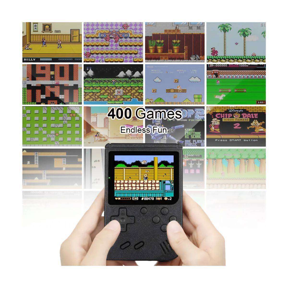 Sup 400 in 1 Retro Mini Game Console  (Black)