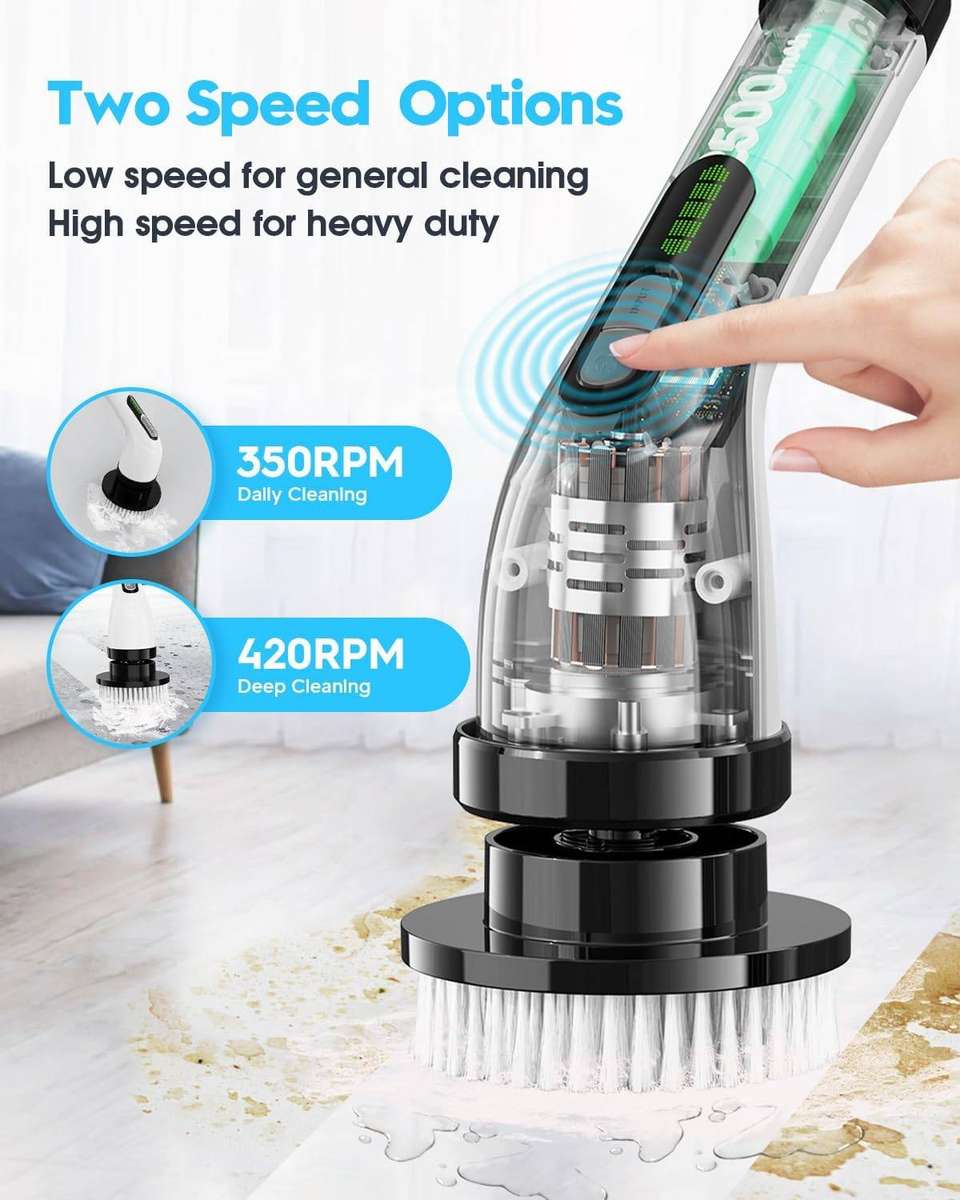 Electric Cordless Spin Scrubber