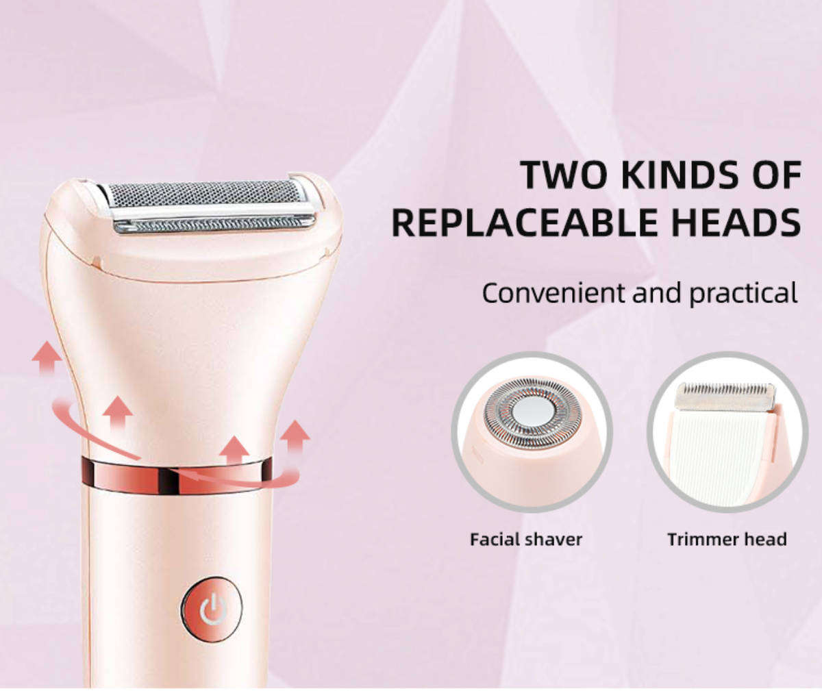 3 in 1 Professional Electric Lady Shaver Trimmer Grooming Set