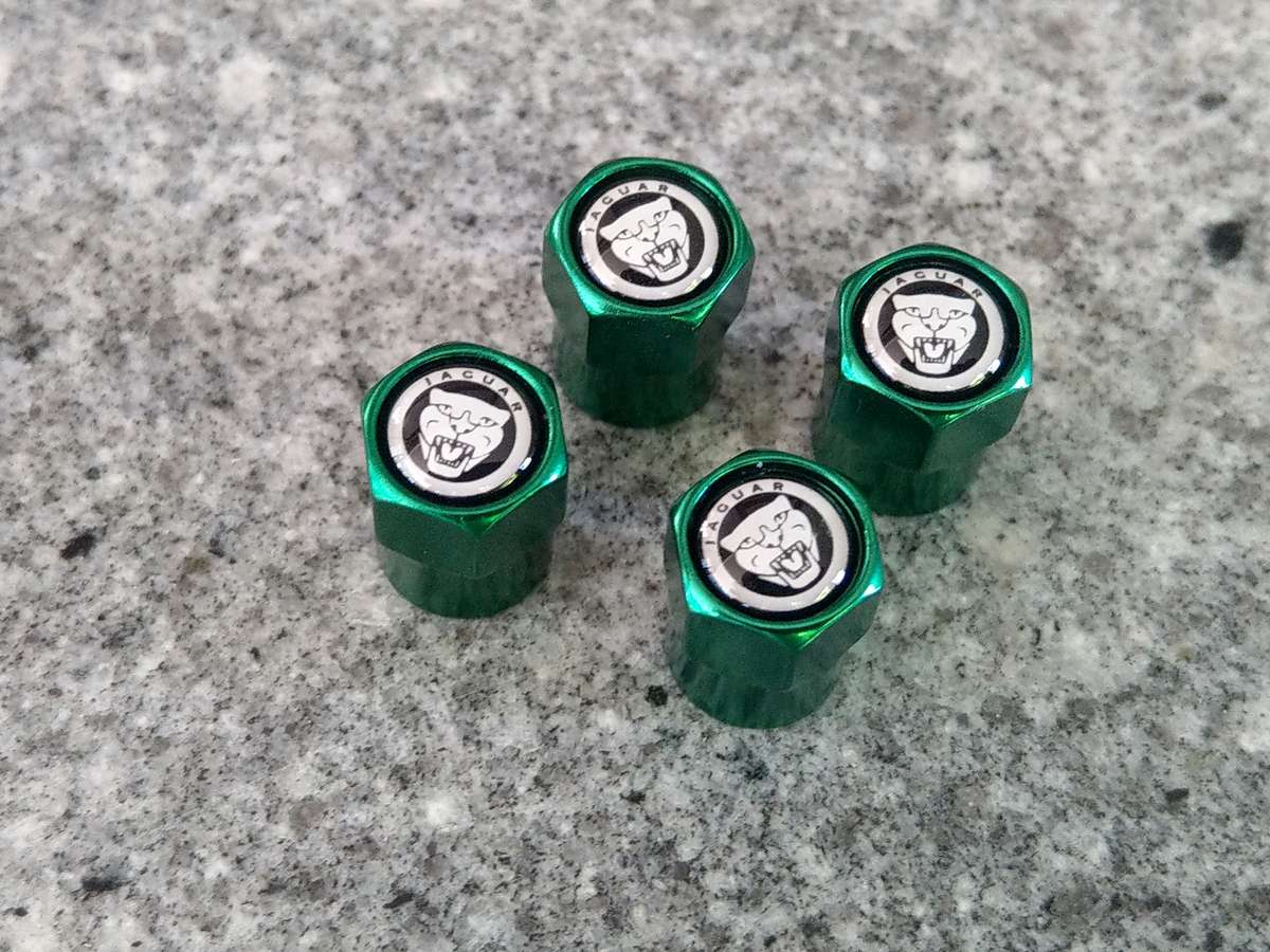 set of 4 Jaguar Wheel center cap badges