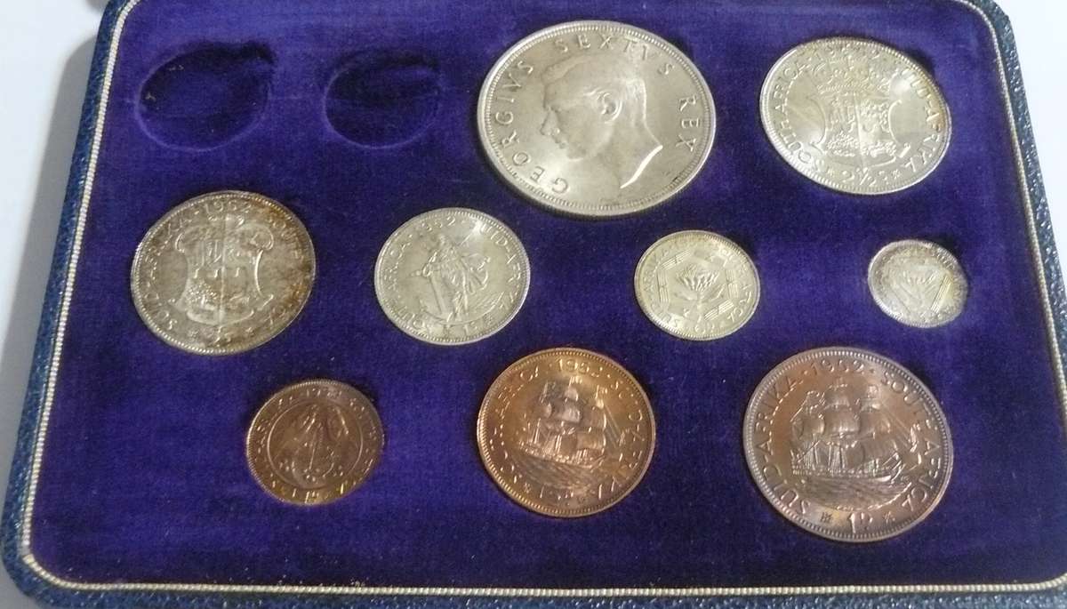 ## 1952 South Africa Long Proof Set - No Gold ##