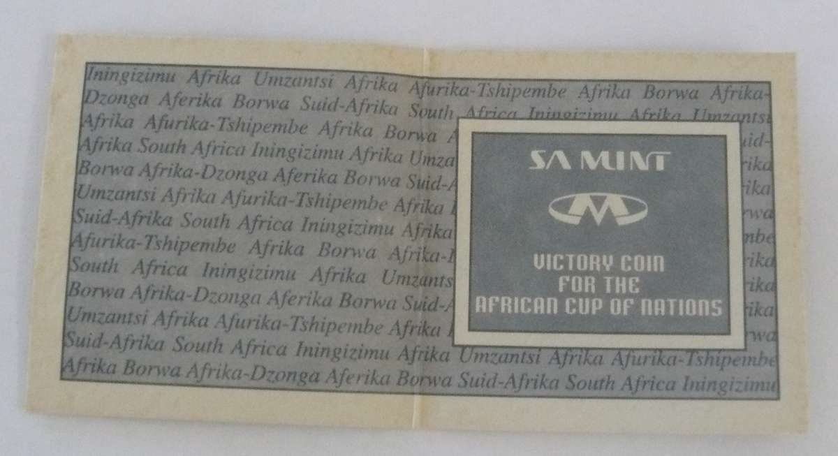 ## 1996 Proof Silver R2 Soccer - Victory Coin for African Cup of Nations  - in SAM Box with COA ##