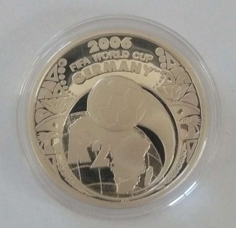 ## 2006 Proof Silver R2 1oz FIFA World Cup Germany - in SAM Box ##