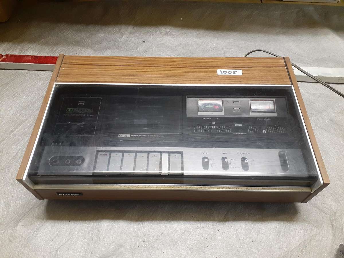 sharp rt-480tx tape deck 1980's working
