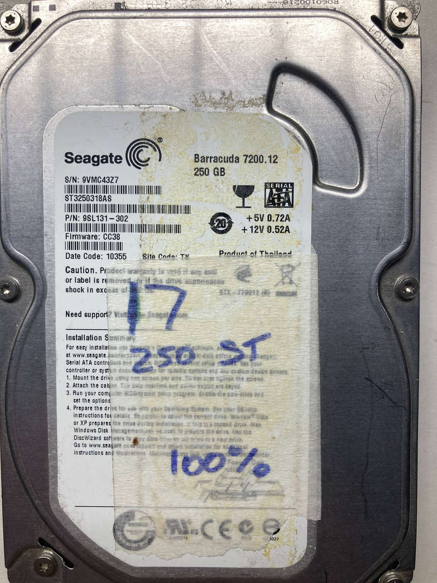 Mixed High-Capacity Desktop Lot (4 Drives) 3.5 inch SATA 100% health