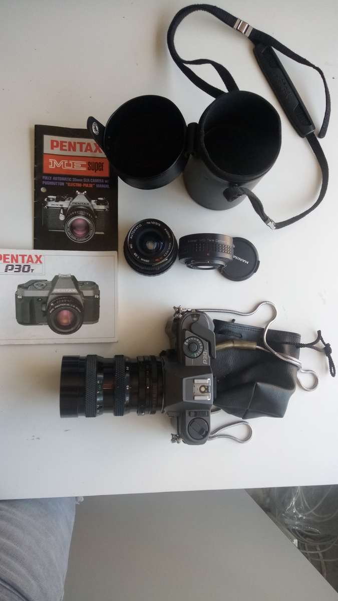 Pentax P30t bundle, Camera , lenses, bag, manual