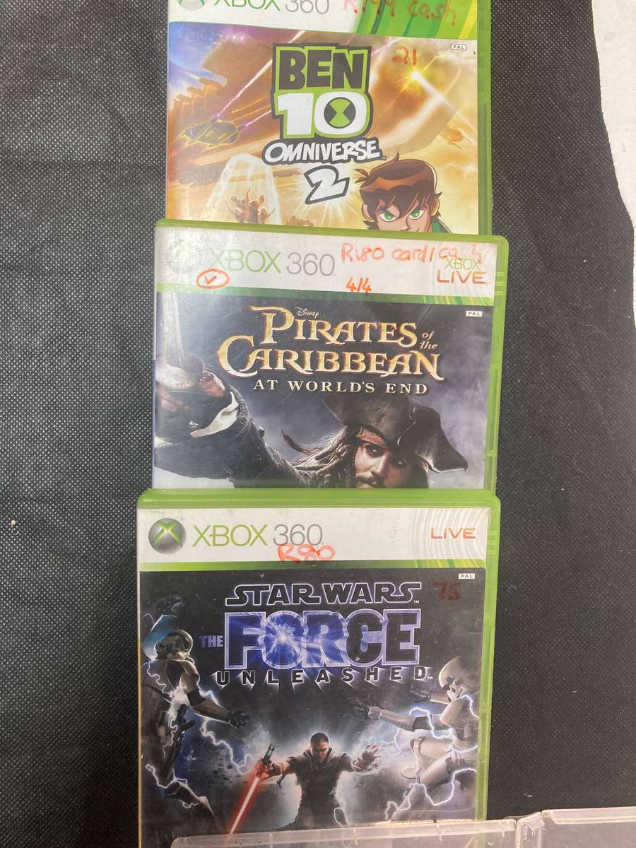 Xbox 360 (red error) + Kinect with 2 games + 6 more games