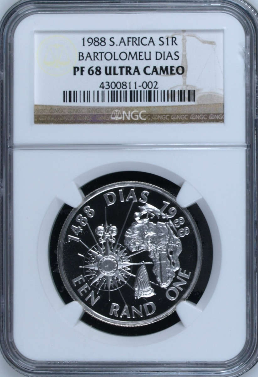 1988 Bartolomeu Dias R1 NGC PF68 Ultra Cameo