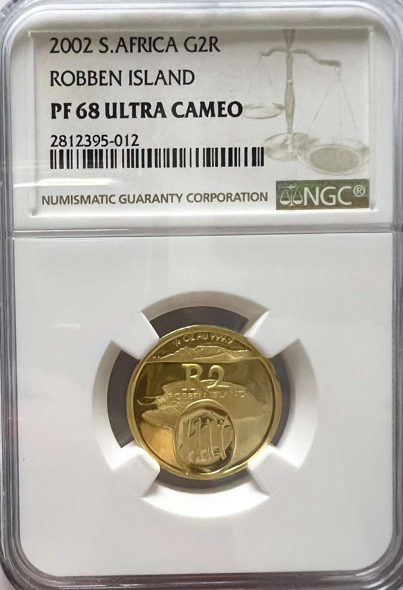 2002 G2R Robben Island PF68 Ultra Cameo