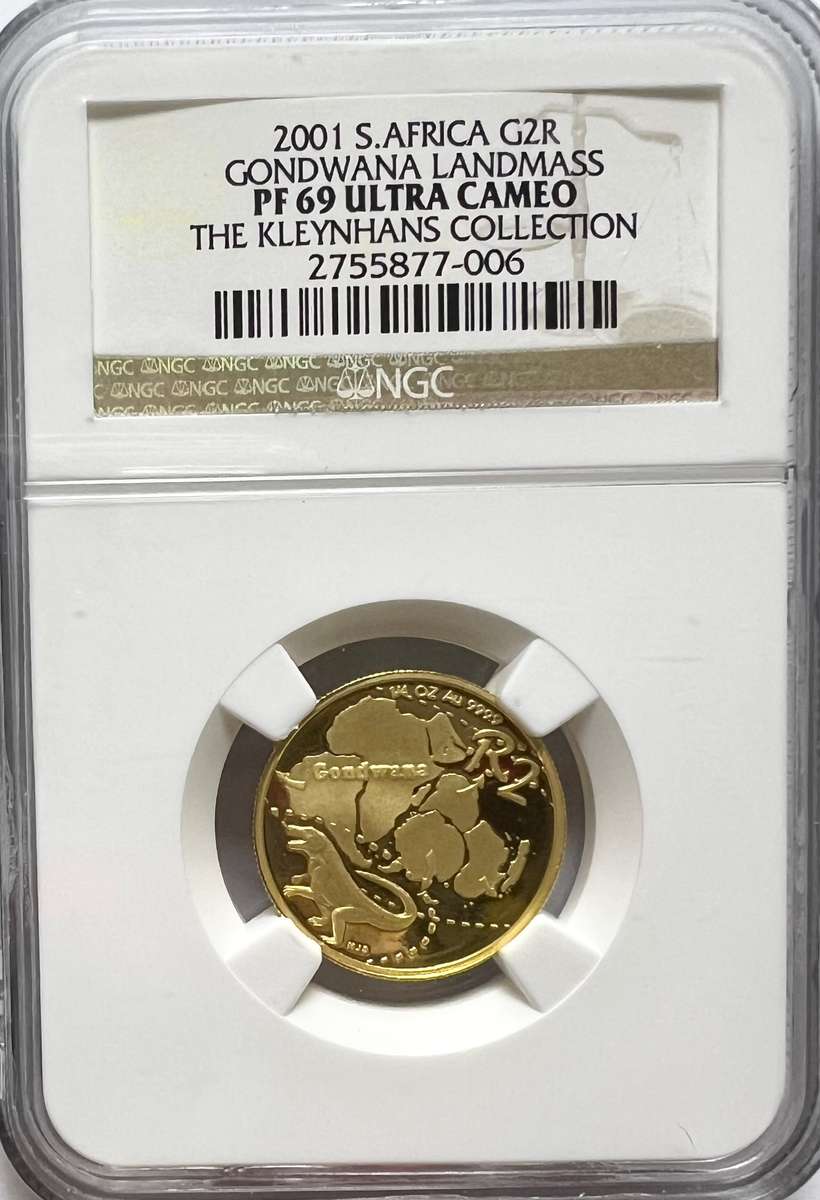 2001 G2R Gondwana Landmass PF69 Ultra Cameo (The Kleynhans Collection)