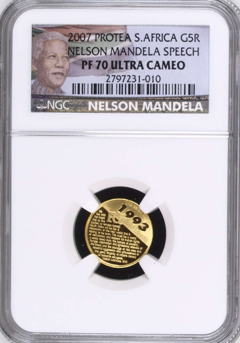2007 Protea G5R Nelson Mandela Speech PF70 Ultra Cameo