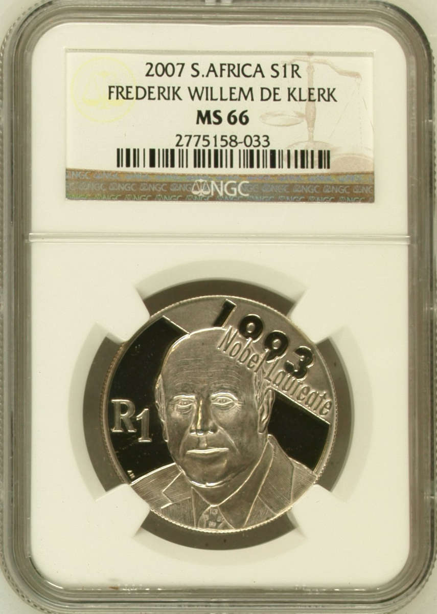2007 Frederik Willem De Klerk R1 NGC MS66
