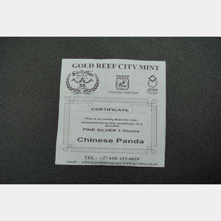 2023 Chinese 1oz Troy Fine Silver Panda