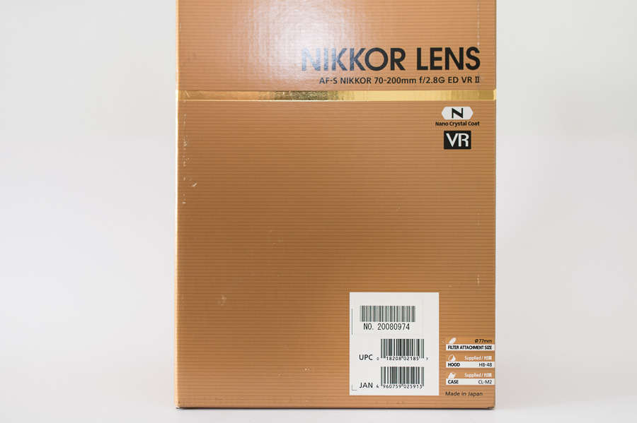 Nikon Nikkor 70-200mm 2.8G ED VRII Lens