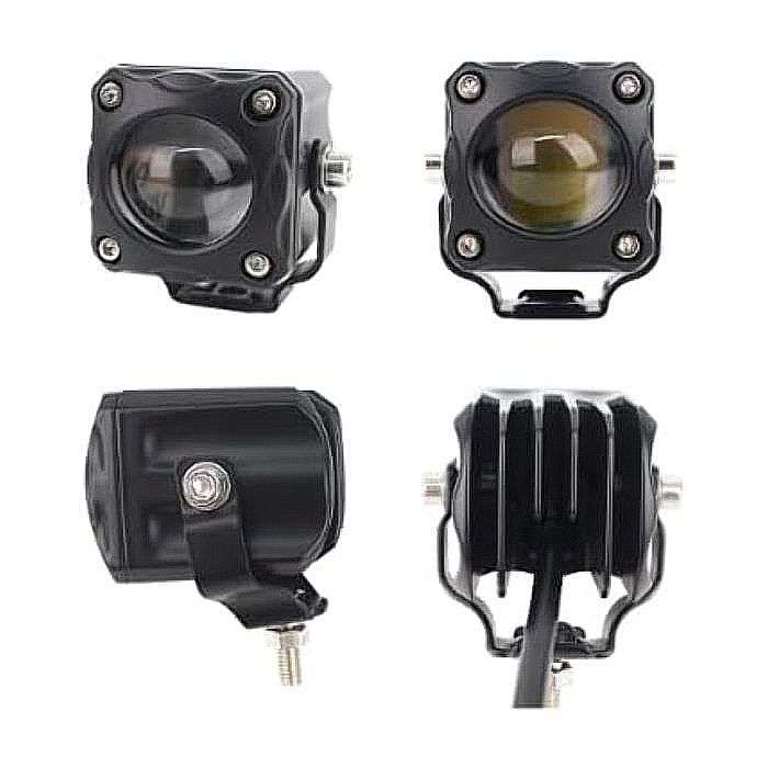 Top Quality Aluminum Angel Eye Motorcycle Spotlights. (Not Plastic) Amber and White light.