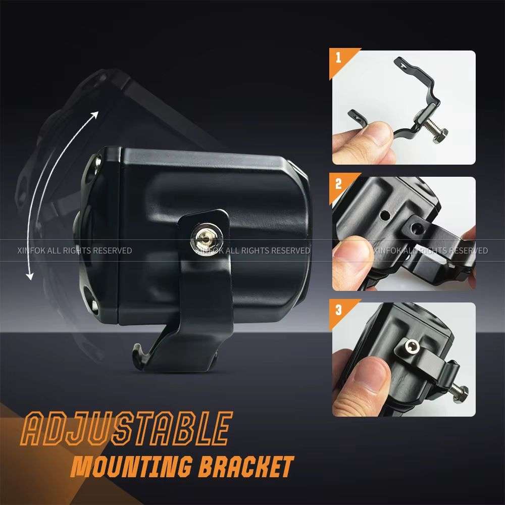 Top Quality Aluminum Angel Eye Motorcycle Spotlights. (Not Plastic) Amber and White light.