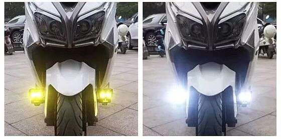 Top Quality Aluminum Angel Eye Motorcycle Spotlights. (Not Plastic) Amber and White light.