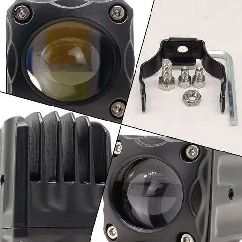 Top Quality Aluminum Angel Eye Motorcycle Spotlights. (Not Plastic) Amber and White light.