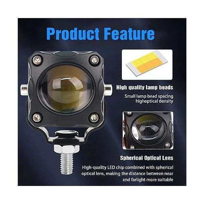 Top Quality Aluminum Angel Eye Motorcycle Spotlights. (Not Plastic) Amber and White light.