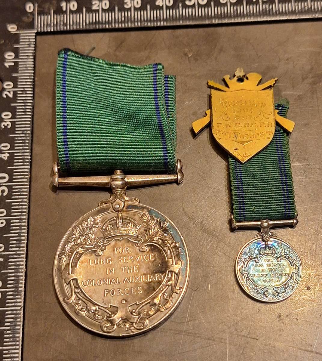 OFFICERS Colonial Auxiliary Forces Long Service Medal