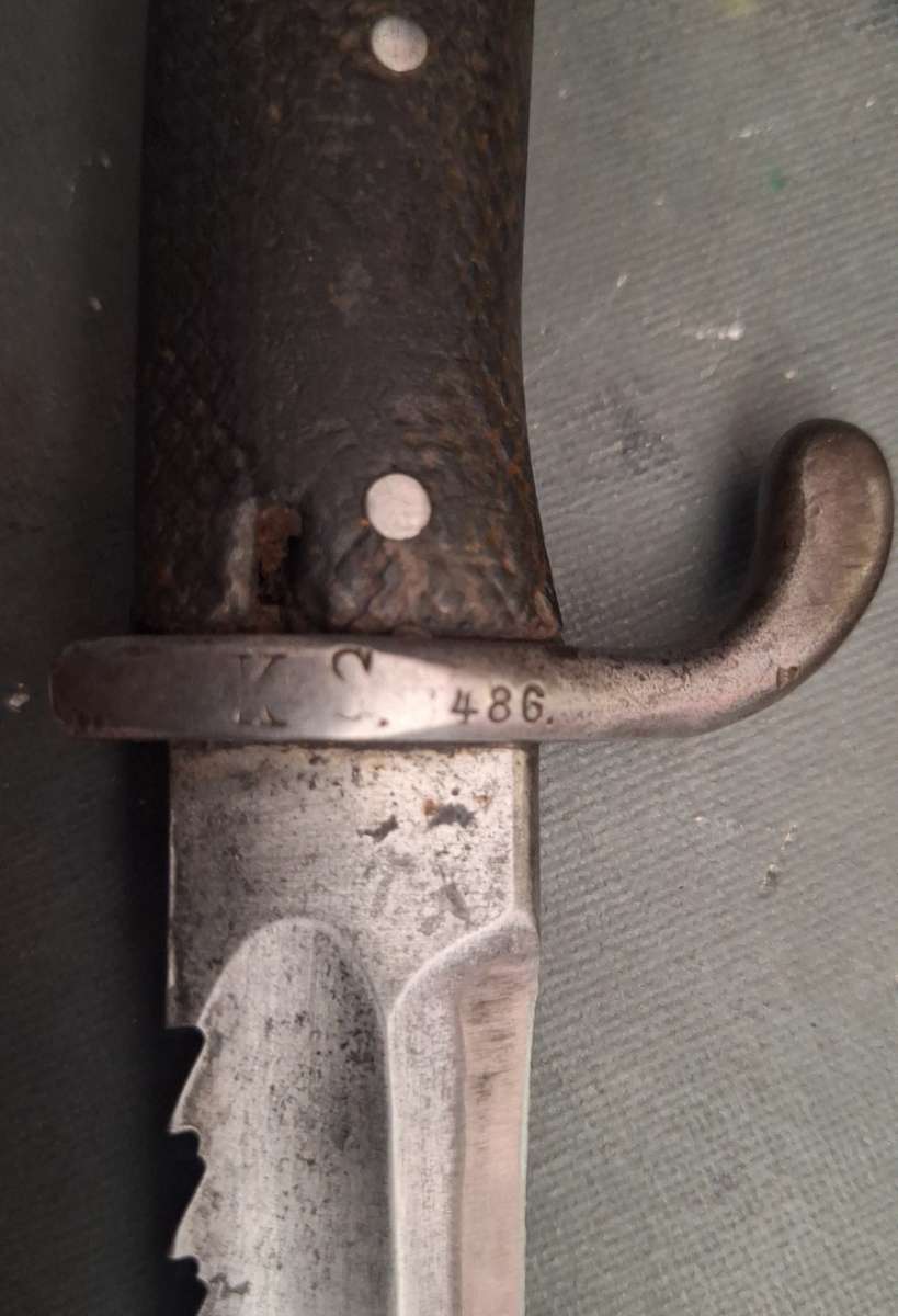 GERMAN GSWA SCHUTZTRUPPEN KS K98 BAYONET WITH FROG