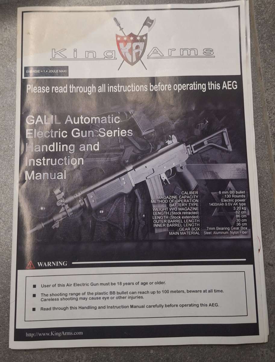 AIRSOFT GALIL/R5 SAR ELECTRIC MG