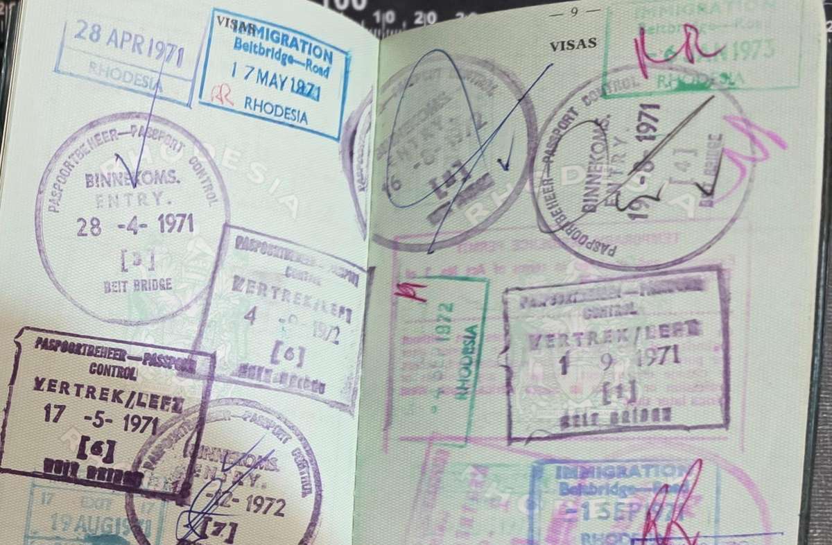 Rhodesian Issued Civilian Passport