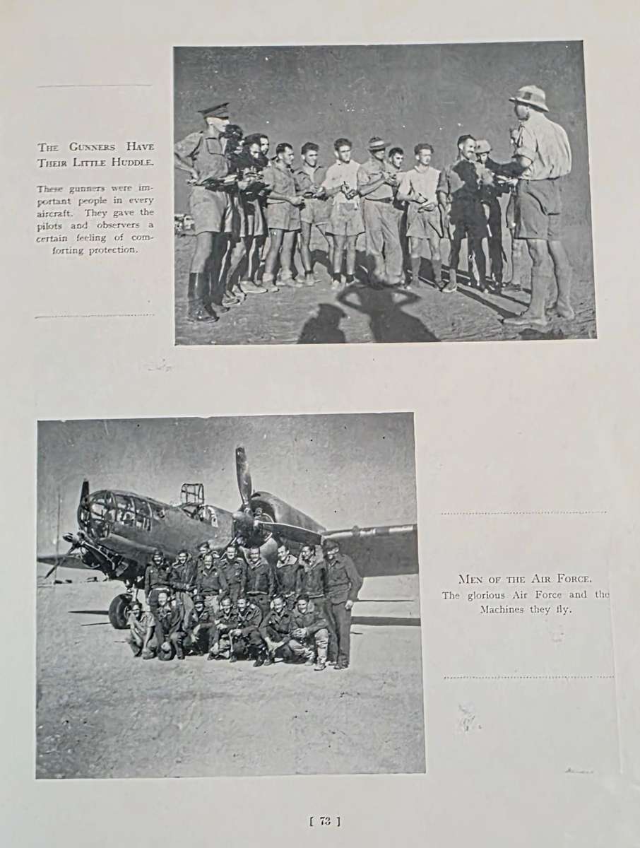 WW2. SAAF 12 Bomber Squadron, Theirs Is The Glory Official Sqd Book & Sweetheart Badge