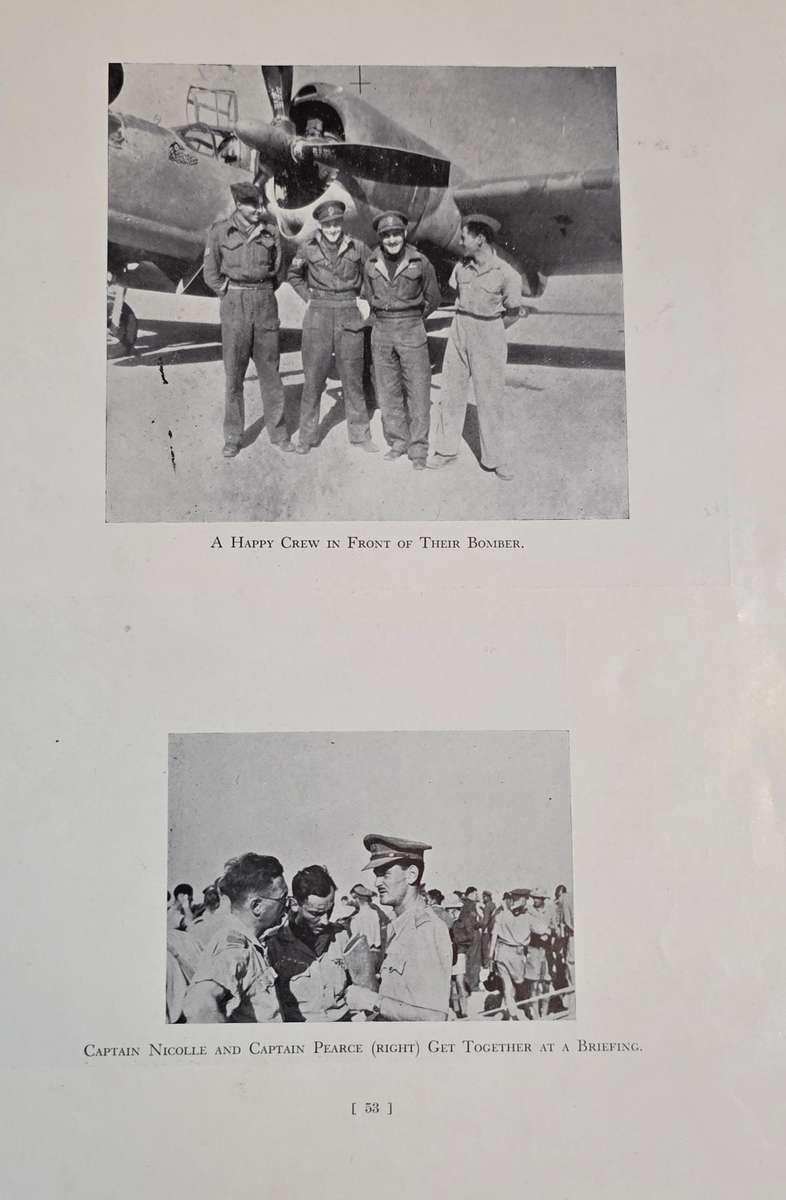 WW2. SAAF 12 Bomber Squadron, Theirs Is The Glory Official Sqd Book & Sweetheart Badge